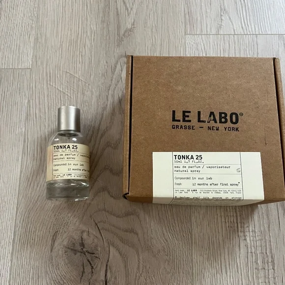 Empty Bottle Le Labo Tonka 25 Eau De Parfum 50ml 1.7 Oz - Picture 3 of 5